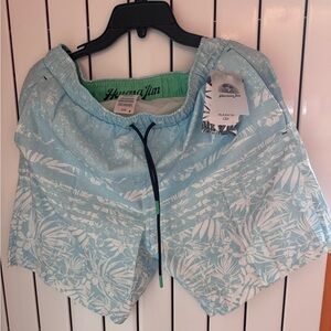 Havana Jim Swim Trunks | Size L in Light Blue